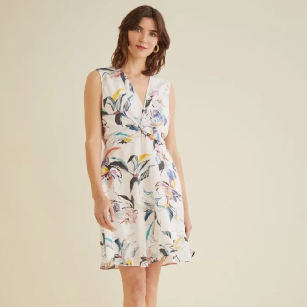 Amour Vert Elsie Silk Dress | Yerba Buena Floral | NWT | XL